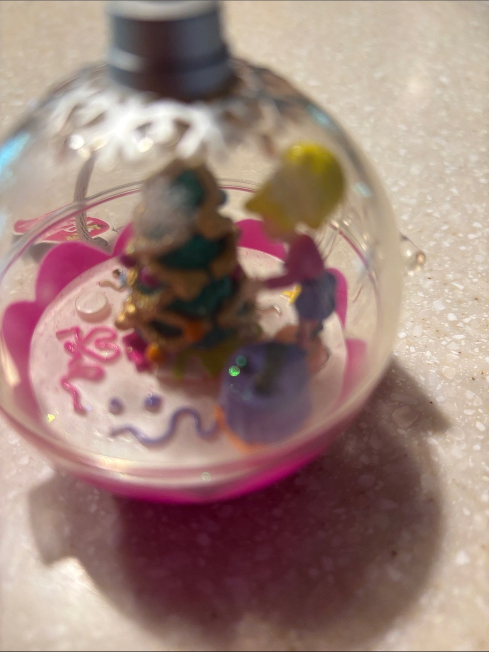 Polly Pocket Pink Holiday Capsule Ornament - Picture 3 of 3